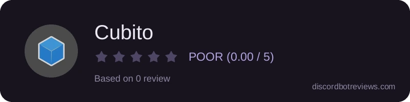 Rating widget preview for Cubito