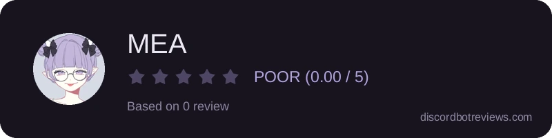 Rating widget preview for MEA