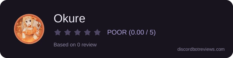 Rating widget preview for Okure