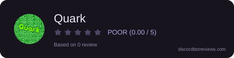 Rating widget preview for Quark