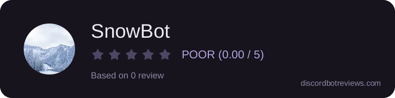 Rating banner for SnowBot