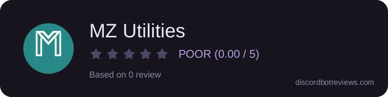 Rating widget preview for MZ Utilities