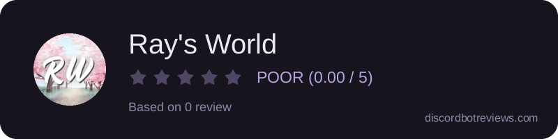 Rating widget preview for Ray's World