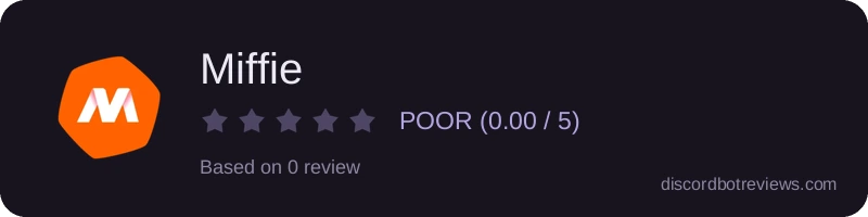 Rating widget preview for Miffie