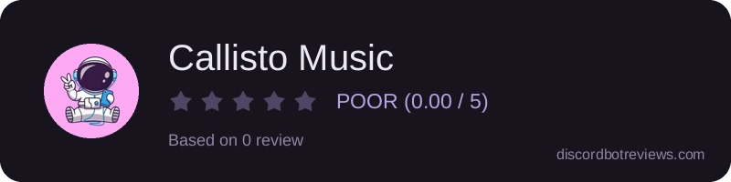 Rating widget preview for Callisto Music