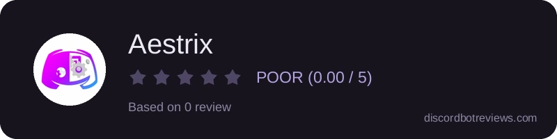 Rating widget preview for Aestrix