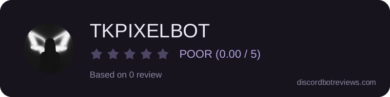 Rating widget preview for TKPIXELBOT