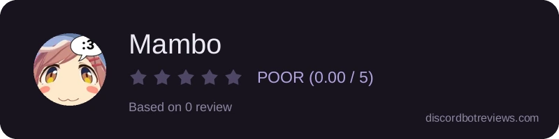 Rating widget preview for Mambo