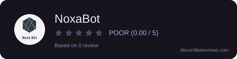 Rating banner for NoxaBot