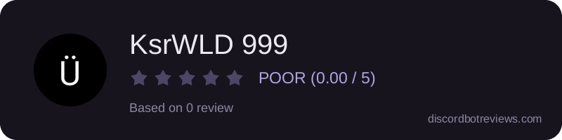 Rating widget preview for KsrWLD 999