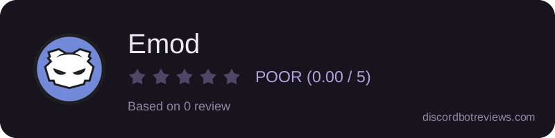 Rating widget preview for Emod