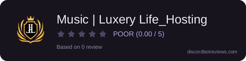Rating widget preview for Music | Luxery Life_Hosting