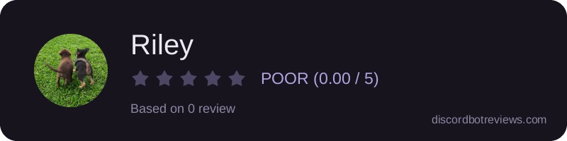 Rating widget preview for Riley