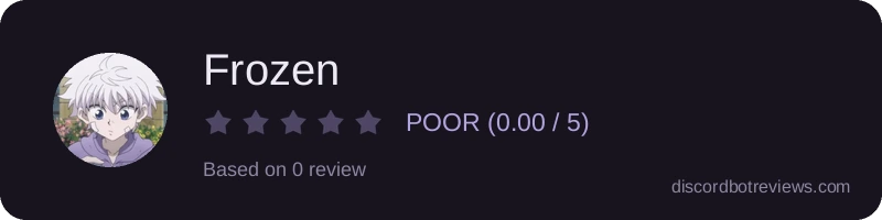 Rating widget preview for Frozen