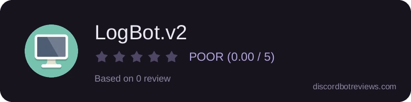 Rating widget preview for LogBot.v2