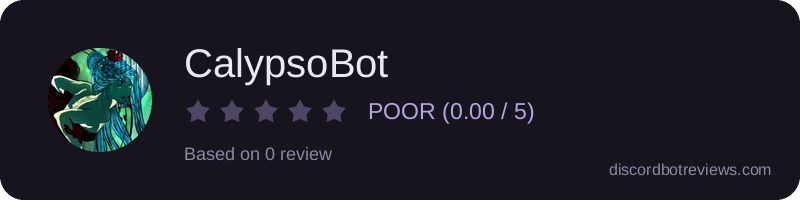 Rating widget preview for CalypsoBot