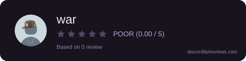 Rating widget preview for war