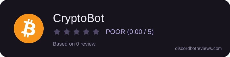Rating widget preview for CryptoBot