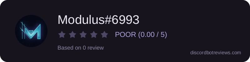 Rating widget preview for Modulus#6993