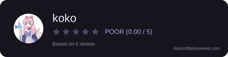 Rating banner for koko