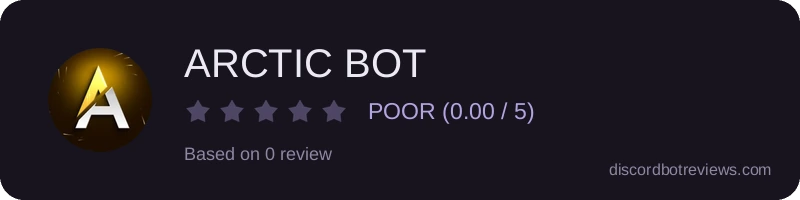 Rating widget preview for ARCTIC BOT