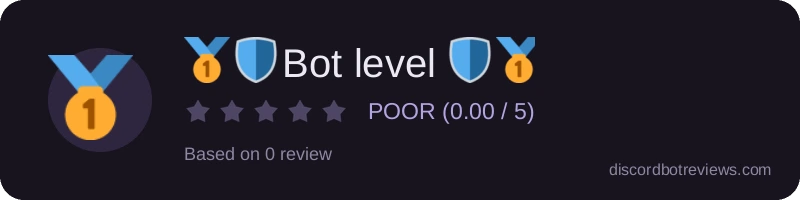 Rating widget preview for 🥇🛡️Bot level 🛡️🥇