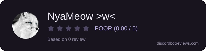 Rating widget preview for NyaMeow >w<