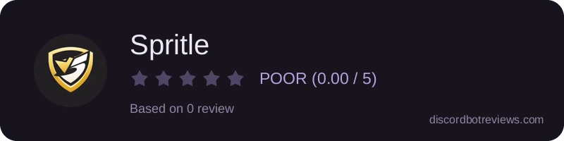 Rating widget preview for Spritle