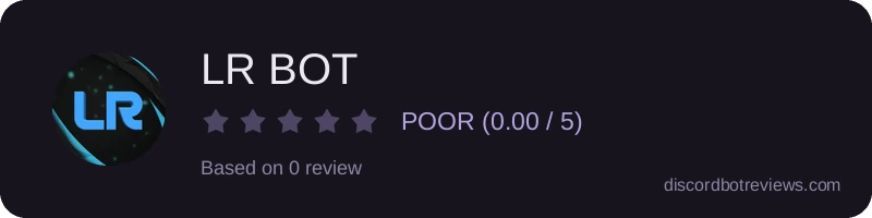 Rating widget preview for LR BOT 