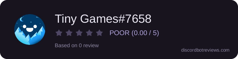 Rating widget preview for Tiny Games#7658