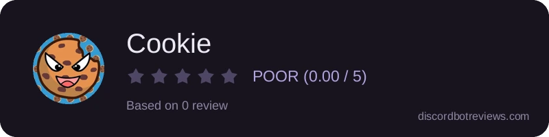 Rating widget preview for Cookie