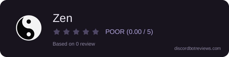 Rating widget preview for Zen