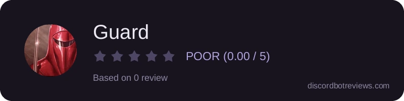 Rating widget preview for Guard