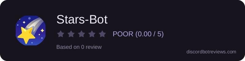 Rating widget preview for Stars-Bot