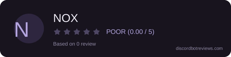 Rating banner for NOX 