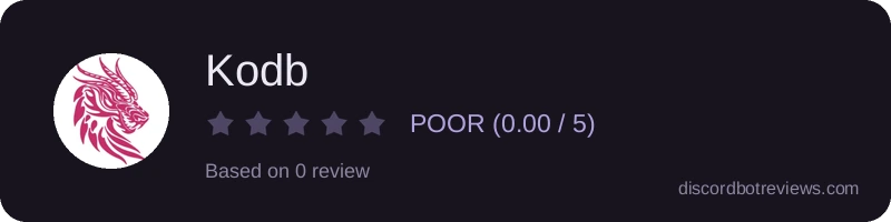 Rating widget preview for Kodb