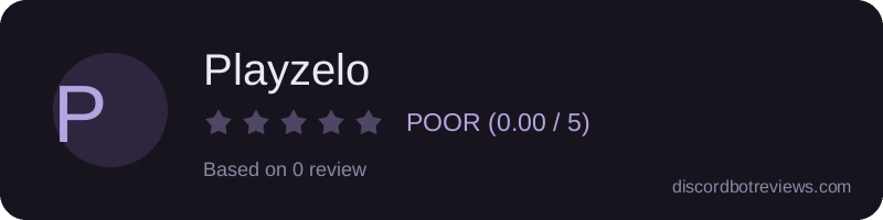 Rating widget preview for Playzelo