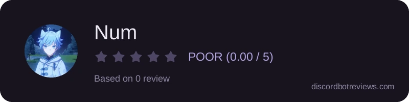 Rating widget preview for Num