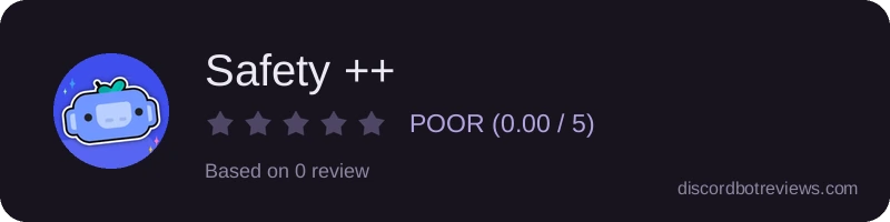 Rating banner for Safety ++