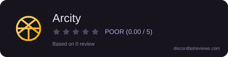 Rating widget preview for Arcity