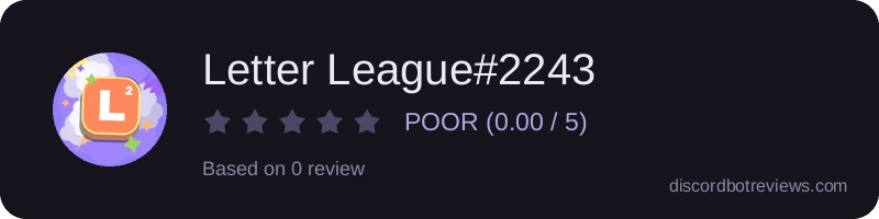 Rating widget preview for Letter League#2243