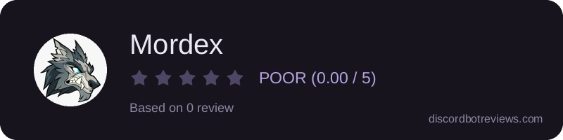 Rating widget preview for Mordex