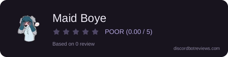 Rating widget preview for Maid Boye