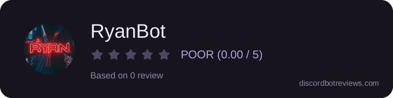 Rating widget preview for RyanBot