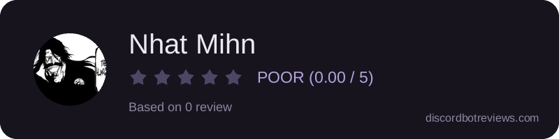 Rating widget preview for Nhat Mihn