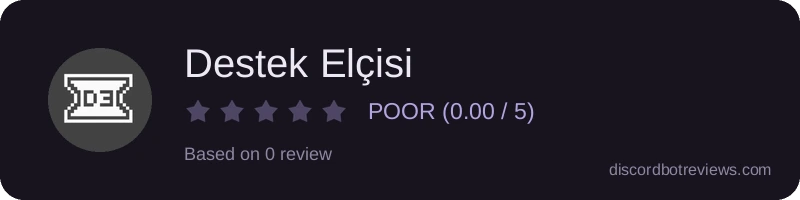 Rating widget preview for Destek Elçisi