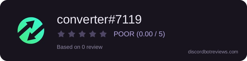 Rating widget preview for converter#7119