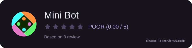 Rating widget preview for Mini Bot