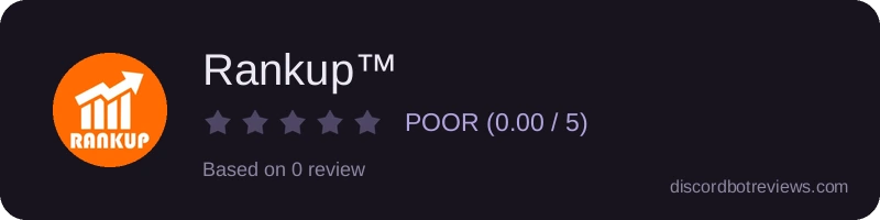 Rating widget preview for Rankup™