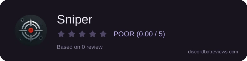 Rating widget preview for Sniper